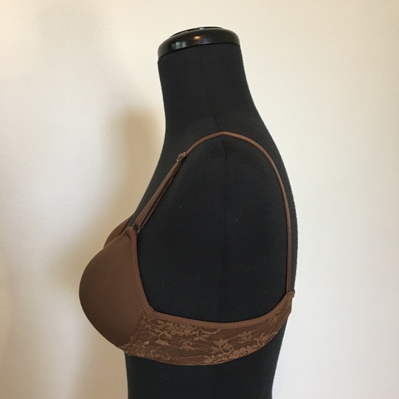 Vassarette Brown Wirefree Bra, 36A - Picture 3 of 7
